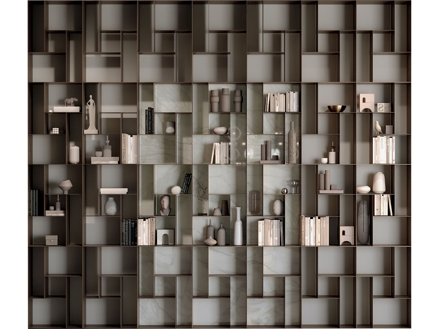 Стальная модульная Книжная полка Bontempi Casa ATENA ARCH-00049683