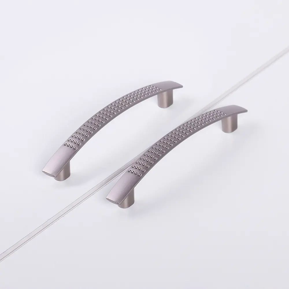 Мебельная ручка-скоба L4.030 никель 96 мм LARVIJ STLM-2118762 - Вид №6