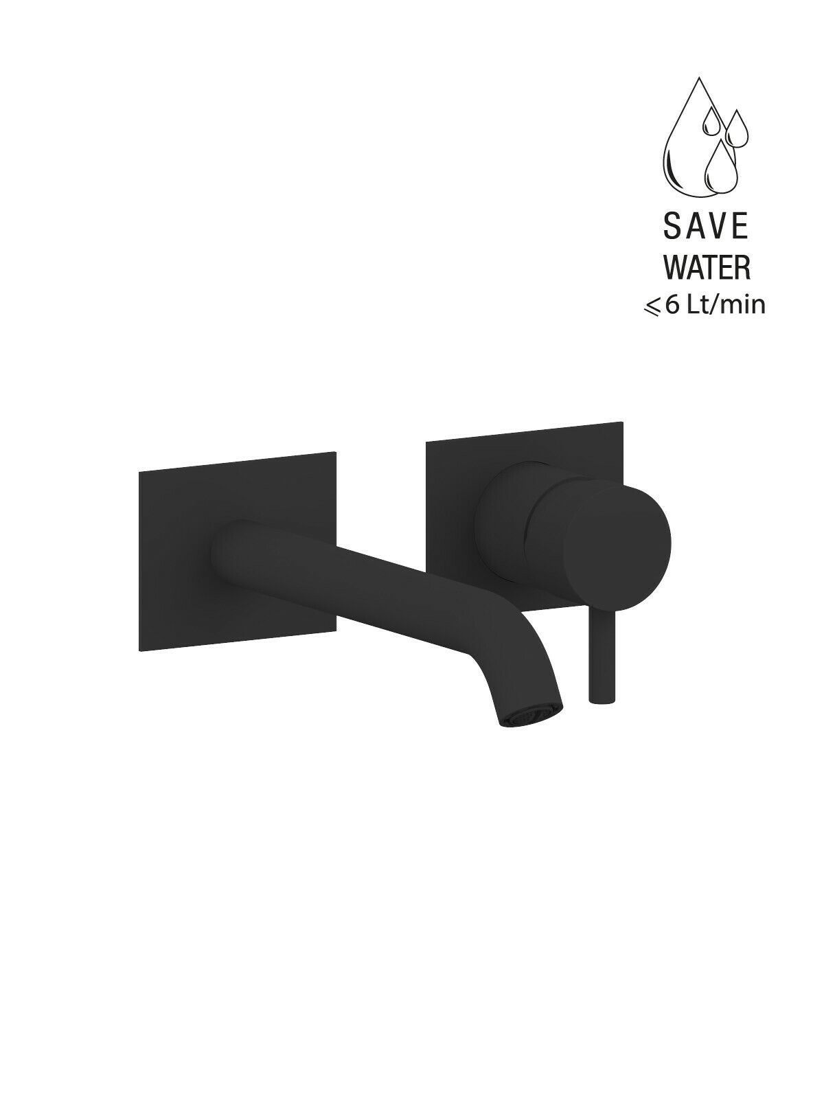 Настенный однорычажный смеситель для раковины с ограничителем расхода Rubinetterie Frattini Pepe XL ARCH-00098540 - Вид №18