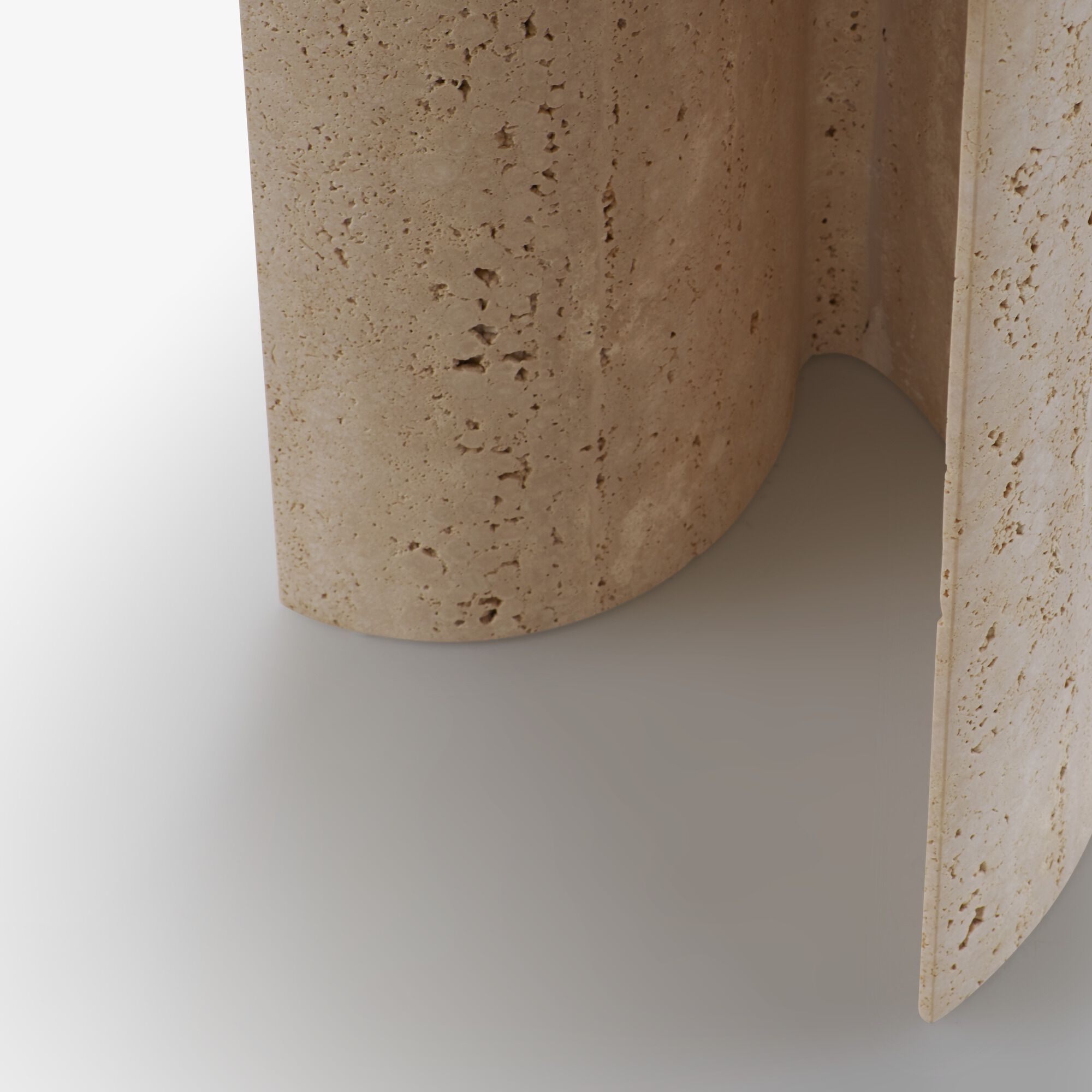 Травертин круглый журнальный столик Ligne Roset APUSO & RONDONE ARCH-00026250 - Вид №2