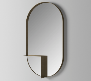 Ex.T Nouveau Shelf Mirror Настенное зеркало с полкой EXNOUSPOVALSX/BR