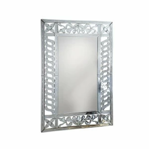 Зеркало прямоугольное в серебряной раме Toledo от Schuller SCHULLER ДИЗАЙНЕРСКИЕ 247239 Зеркальный