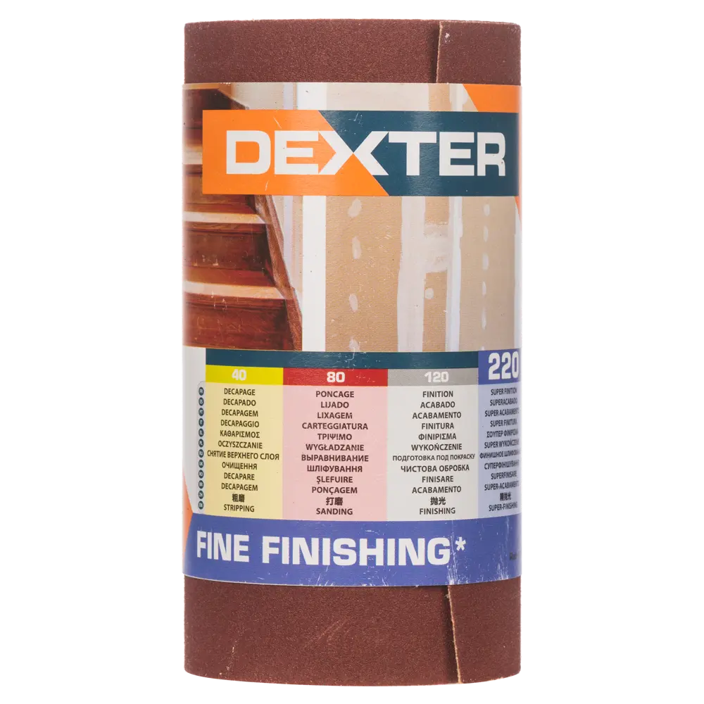 Абразивный рулон Dexter P220 для финишной шлифовки дерева 18783875 STLM-0012674 - Вид №2