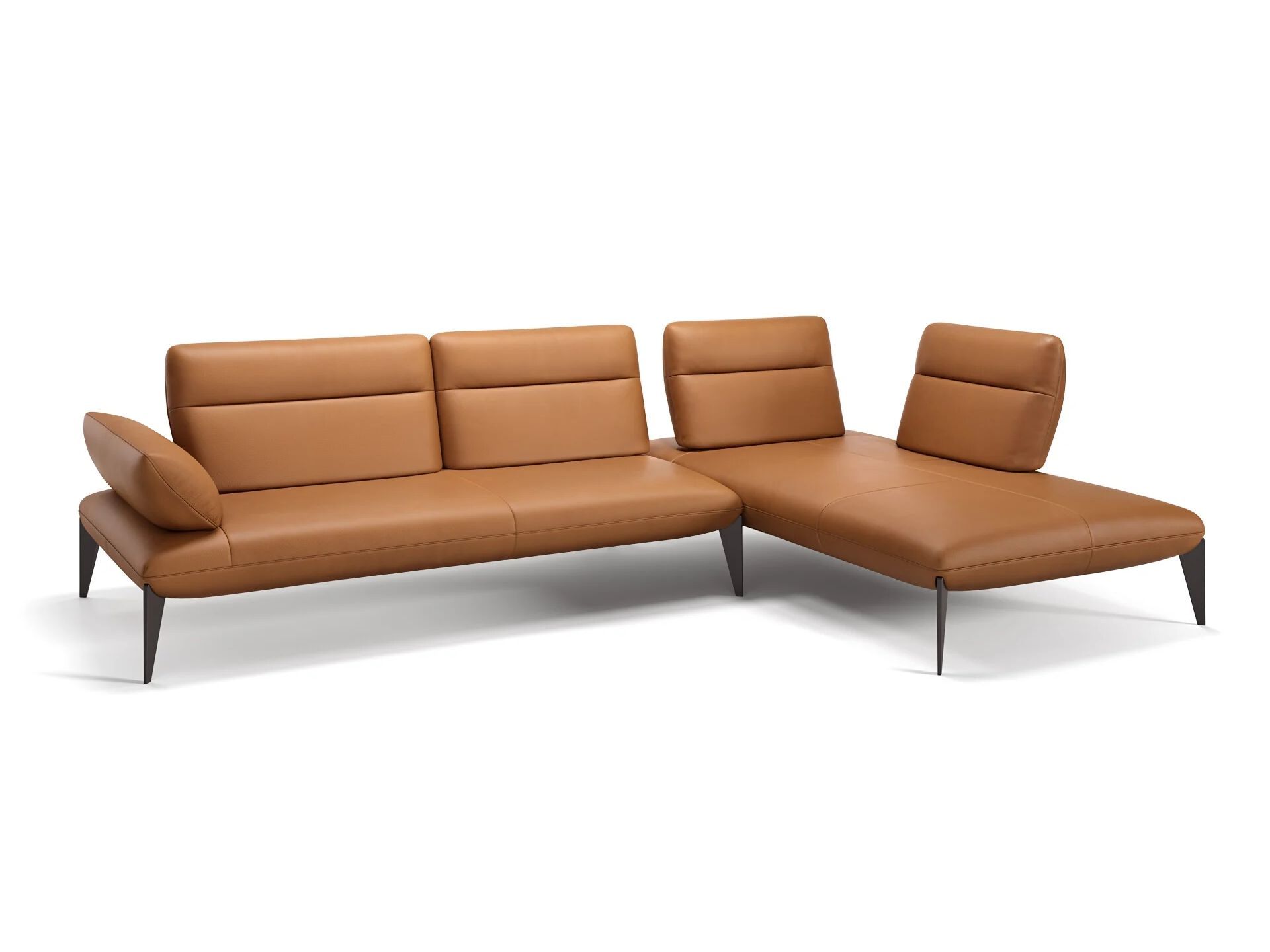 Кожаный диван с полуостровом Sofanella Лацио ARCH-00006780