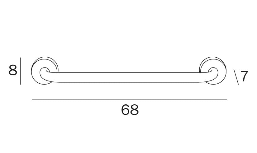 Фиксированная ручка для ванной комнаты INDA® HOTELLERIE ARCH-00115645 - Вид №5