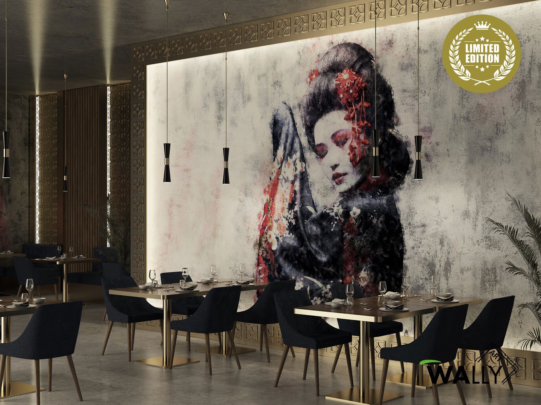 Моющиеся нетканые обои WALLYART Lacollection ARCH-00092682