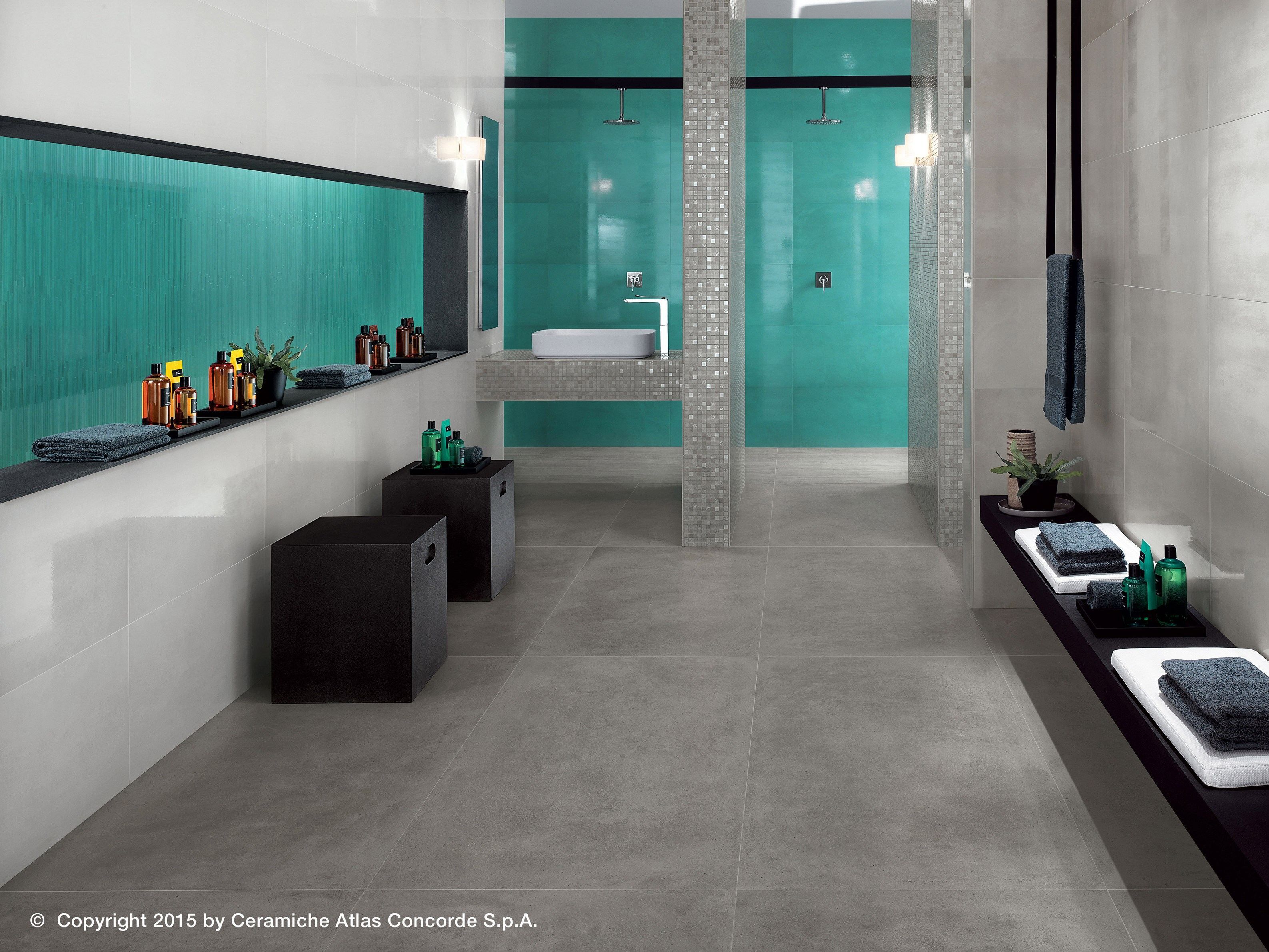 Белое керамическое покрытие с эффектом смолы Atlas Concorde Dwell ARCH-00130177