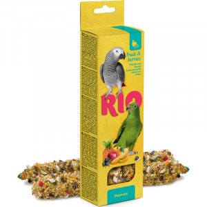 ПР0039982 Лакомство для птиц Палочки для попугаев с фруктами и ягодами 2х75г RIO