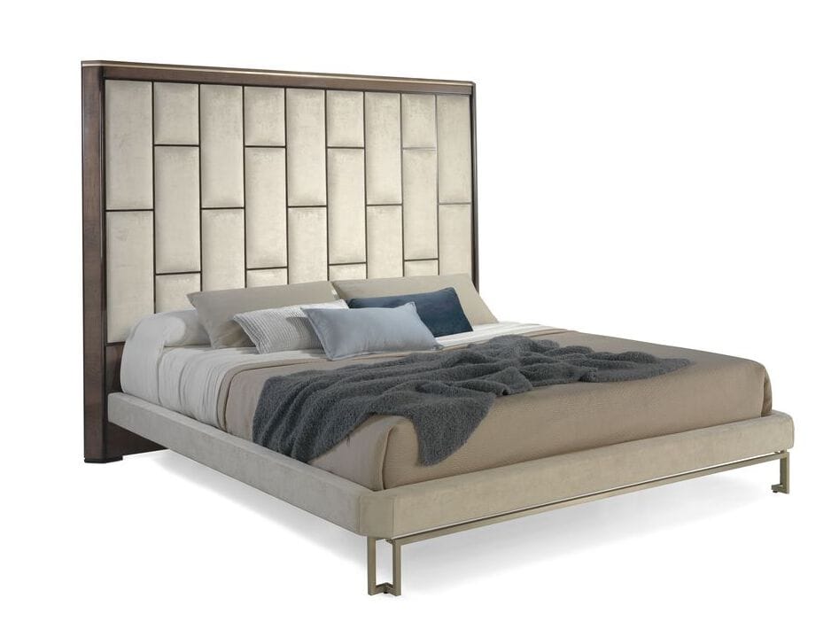 Двуспальная кровать из ткани с высоким изголовьем Hurtado Evolution ARCH-00034095