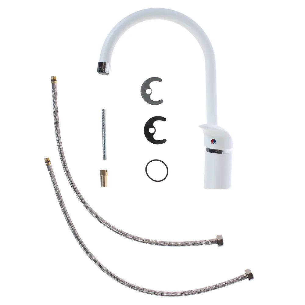 Смеситель для кухни Paini Sicily 31.5 см цвет белый гранит STLM-2093331 - Вид №2