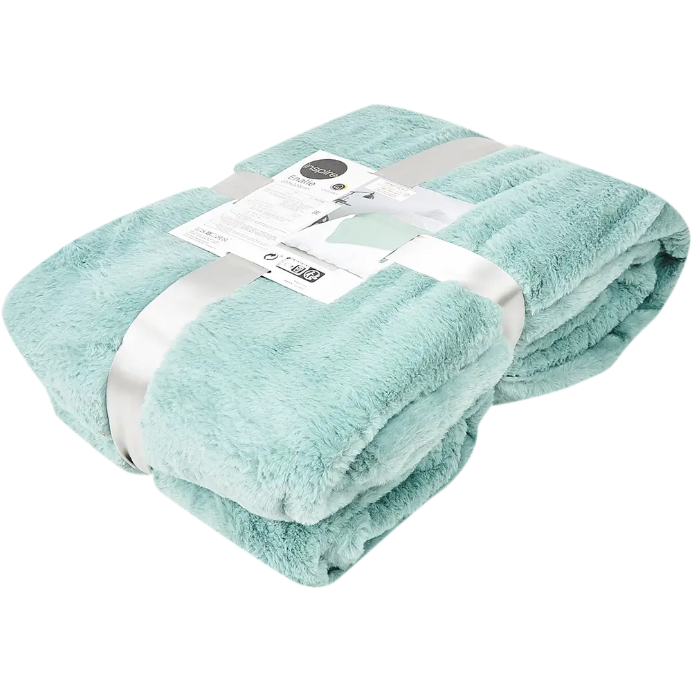 Плед Inspire Enalie Laguna 5 200х220 см полиэстер цвет светло-бирюзовый STLM-2014469 - Вид №2