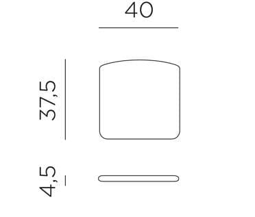 Напольная акриловая ткань подушка In Stock ARCH-00141996 - Вид №2