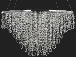 Aiardini Подвесной светильник из металла с кристаллами Lisa