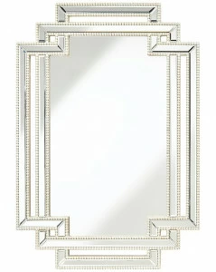 Зеркало настенное в декоративной серебряной раме "Лацио" LOUVRE HOME ДИЗАЙНЕРСКИЕ 278167 Серебро