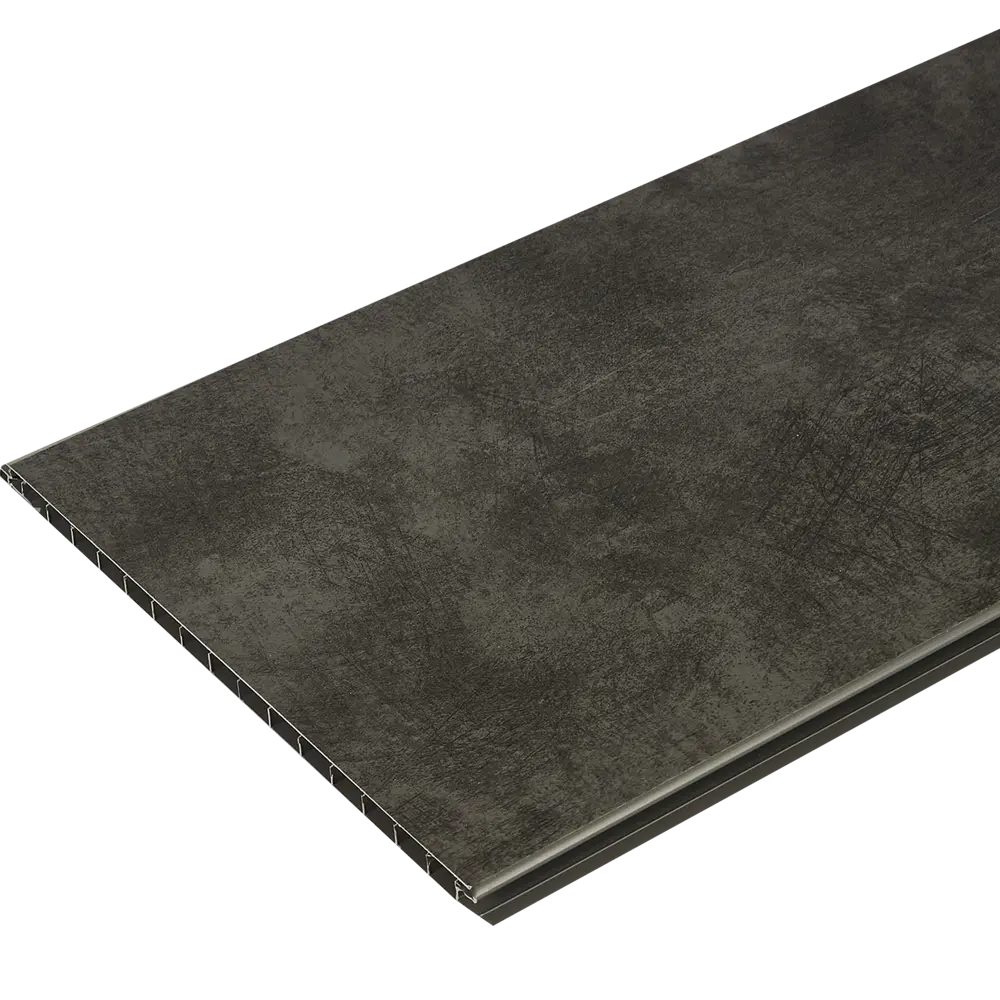 Панель ПВХ KREAFORTA Импресса серый 1200x250x10 мм 1.2 м² (4 шт.) STLM-2047118 - Вид №2