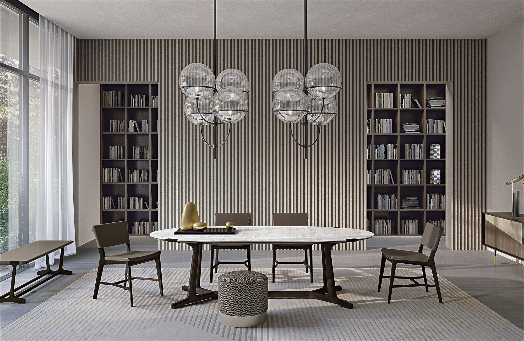 Овальный стол из керамогранита Frigerio Arja ARCH-00122802 - Вид №2