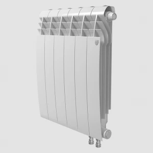 Биметаллический радиатор с правым нижним подключением Royal Thermo Biliner 500 V Bianco Traffico (белый)- 12 секций
