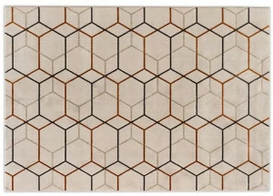 Calligaris Прямоугольный коврик из синтетического волокна с геометрическими мотивами  Cs7207-a