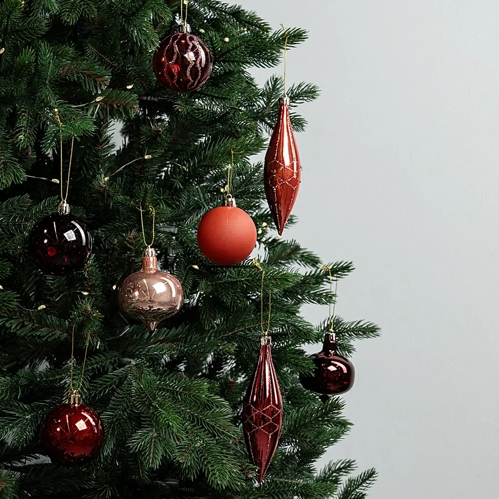 Набор елочных шаров KREAFORTA с блестками, 26 шт, розовый 89420571 STLM-1584303 - Вид №1