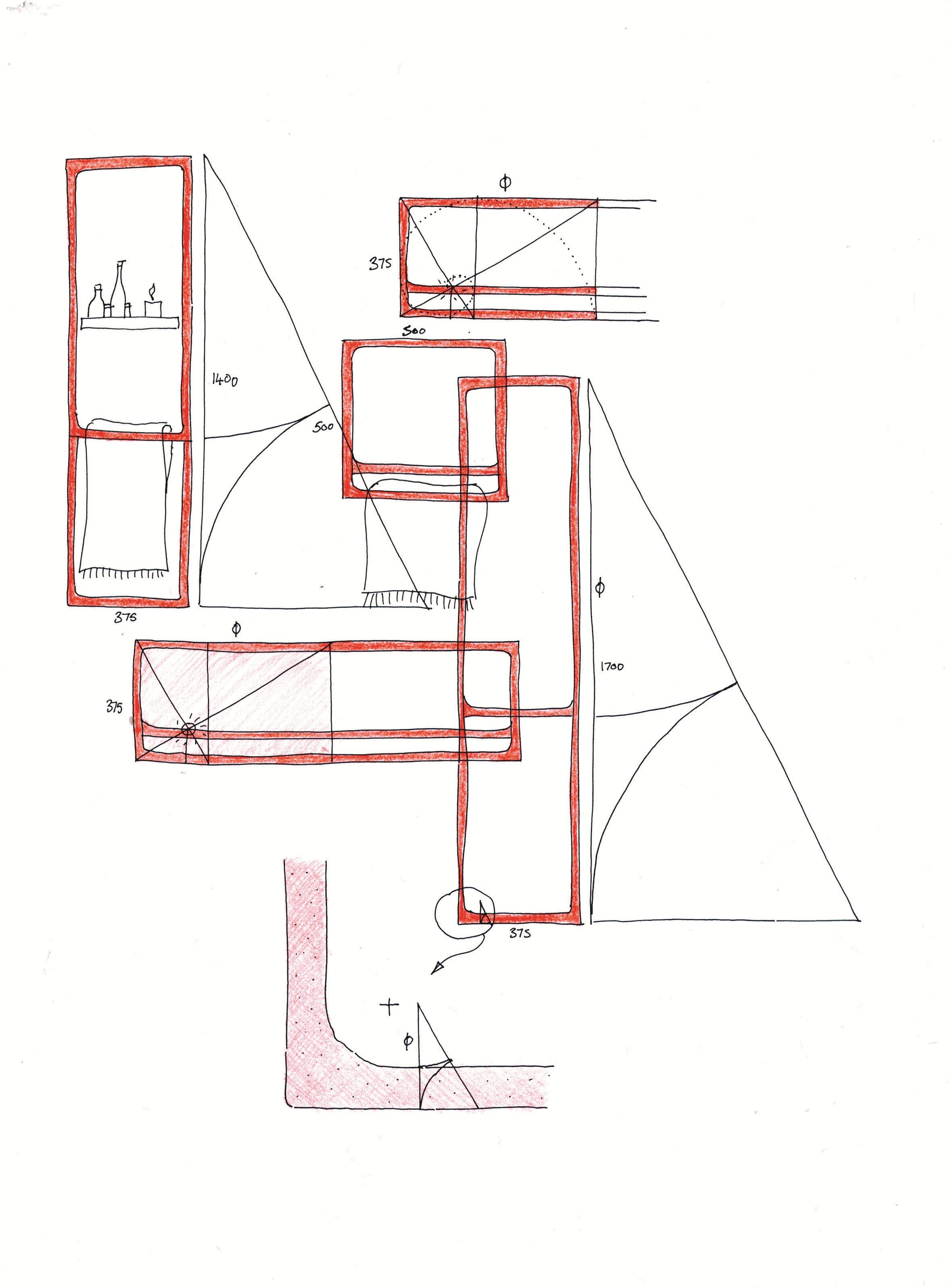 Настенный хромированный стальной вертикальный полотенцесушитель Tubes Elements ARCH-00135055 - Вид №4