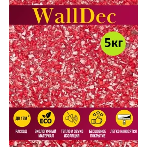 Жидкие обои WallDec Wd 10-5000 рельефные цвет красное дерево 5 кг