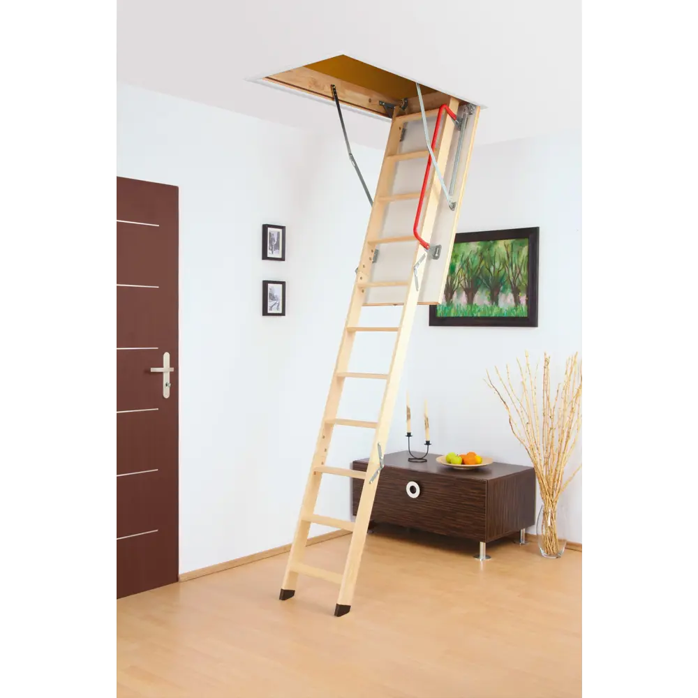 Лестница чердачная складная LWK 60x120x280 см цвет натуральный Santreyd STLM-2052626 - Вид №3