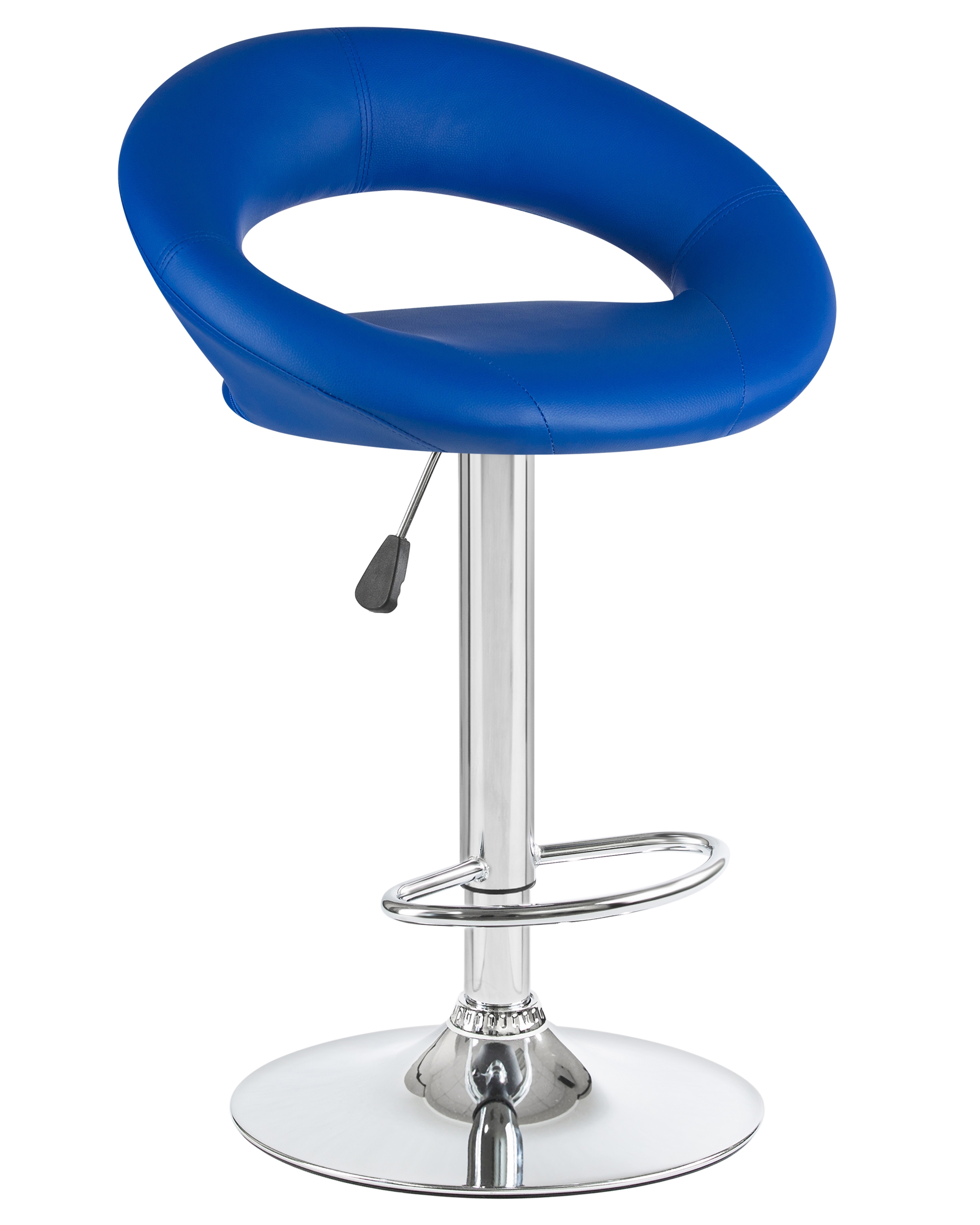 92707610 Барный стул Mira LM 53.50х79х47см искусственная кожа цвет синий STLM-0536249 DOBRIN