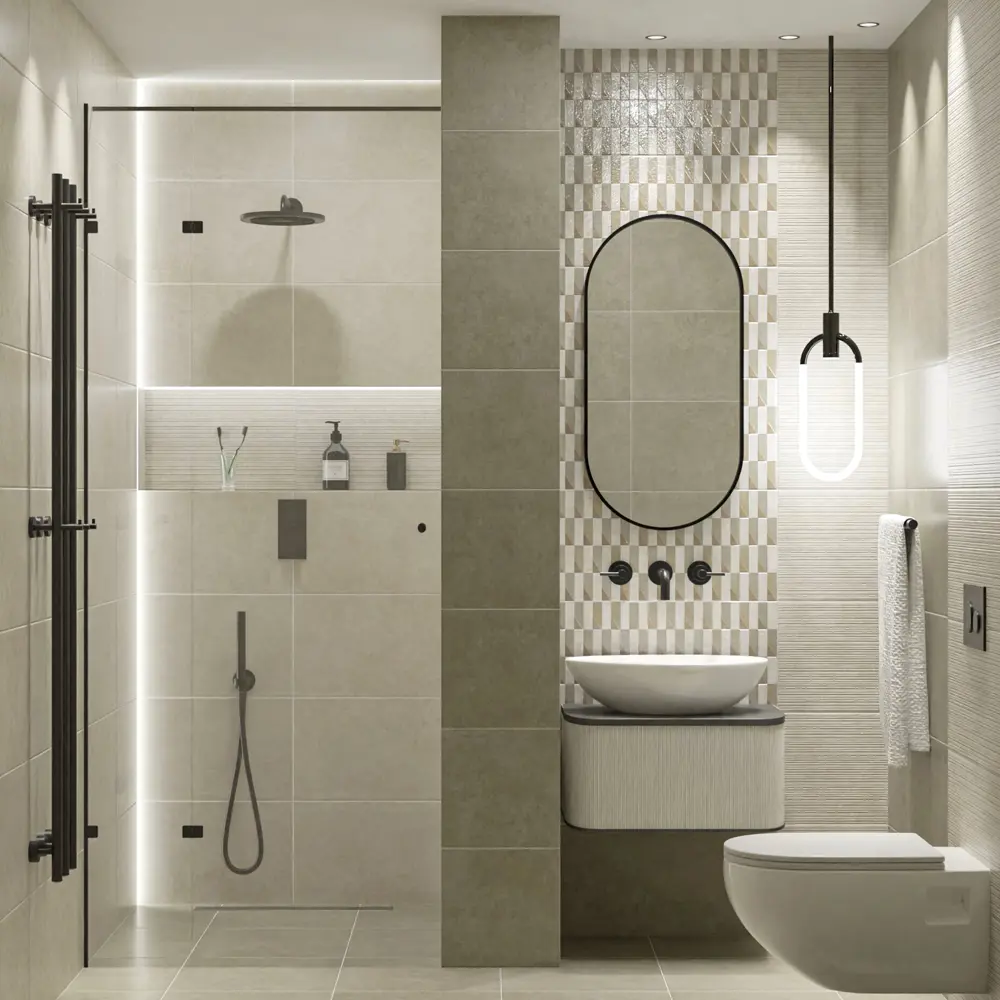 Плитка напольная Azori Catar Cotto 42x42 см 1.23 м² матовая цвет темно-бежевый STLM-2133991 - Вид №5