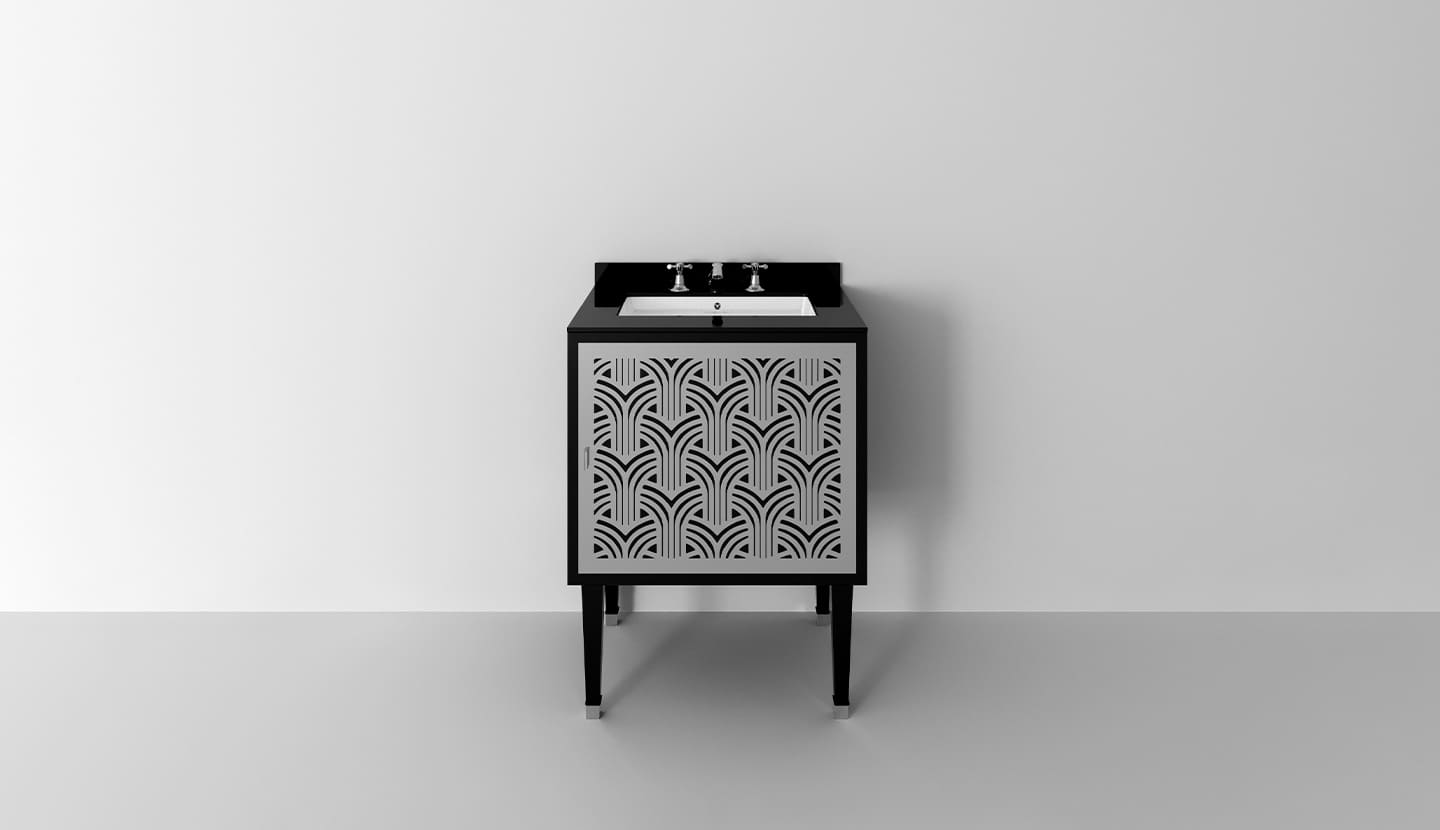 Деревянная одиночная раковина с дверцами Park Avenue CORA 1S ARCH-00021464