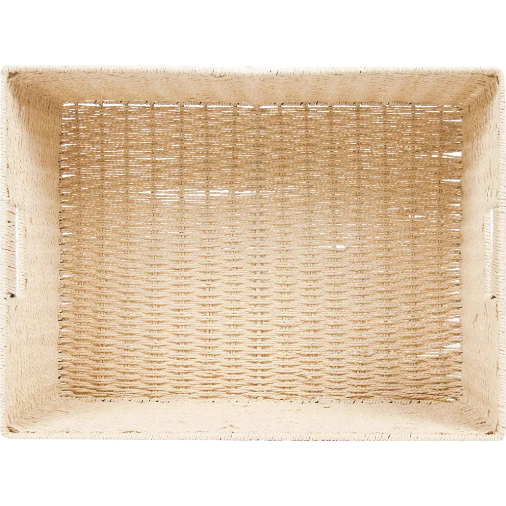 Корзина для хранения 45x21x33 см бумага цвет бежевый STORIDEA STLM-2122706 - Вид №2