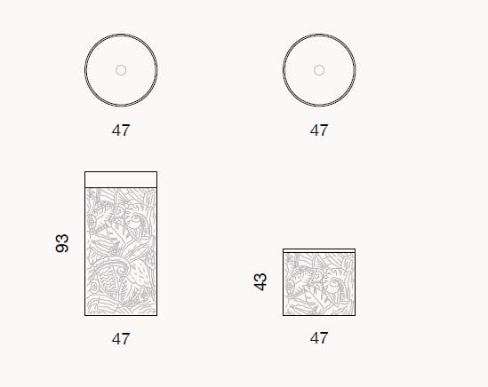 Отдельно стоящая мраморная раковина Kreoo MERCY ARCH-00062275 - Вид №2