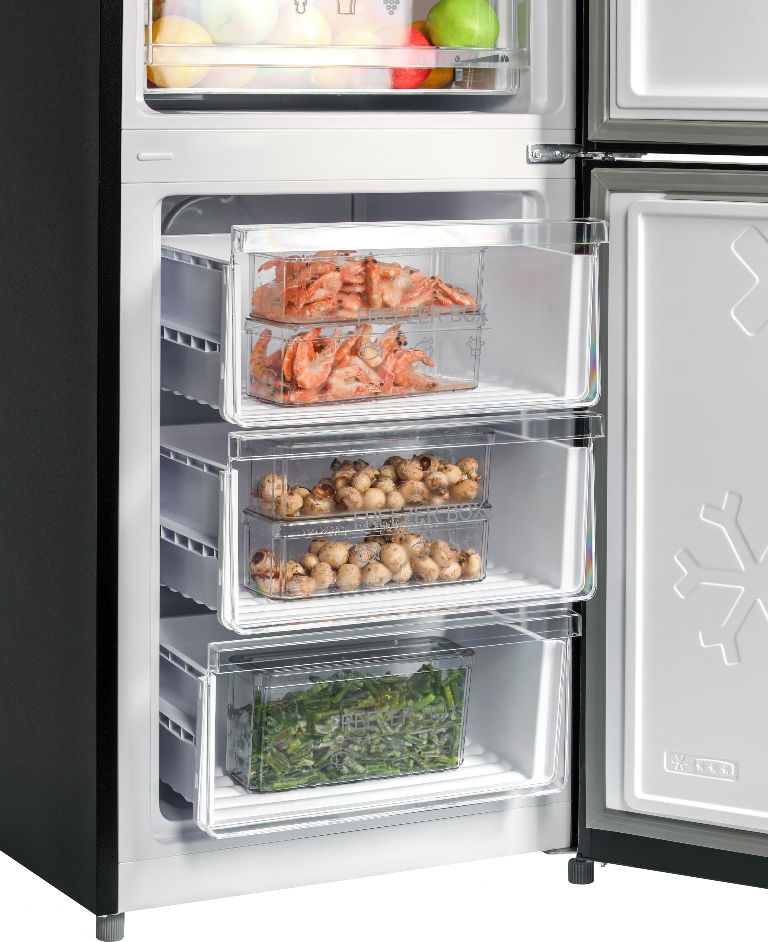 9069205 Холодильник с морозильником   Nordfrost RFC 390D NFGB черный STDN-0009040 - Вид №15