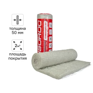 Утеплитель Isoroc Термозащита для труб и каминов 50 мм 1 шт 1000x2000 мм 2 м²