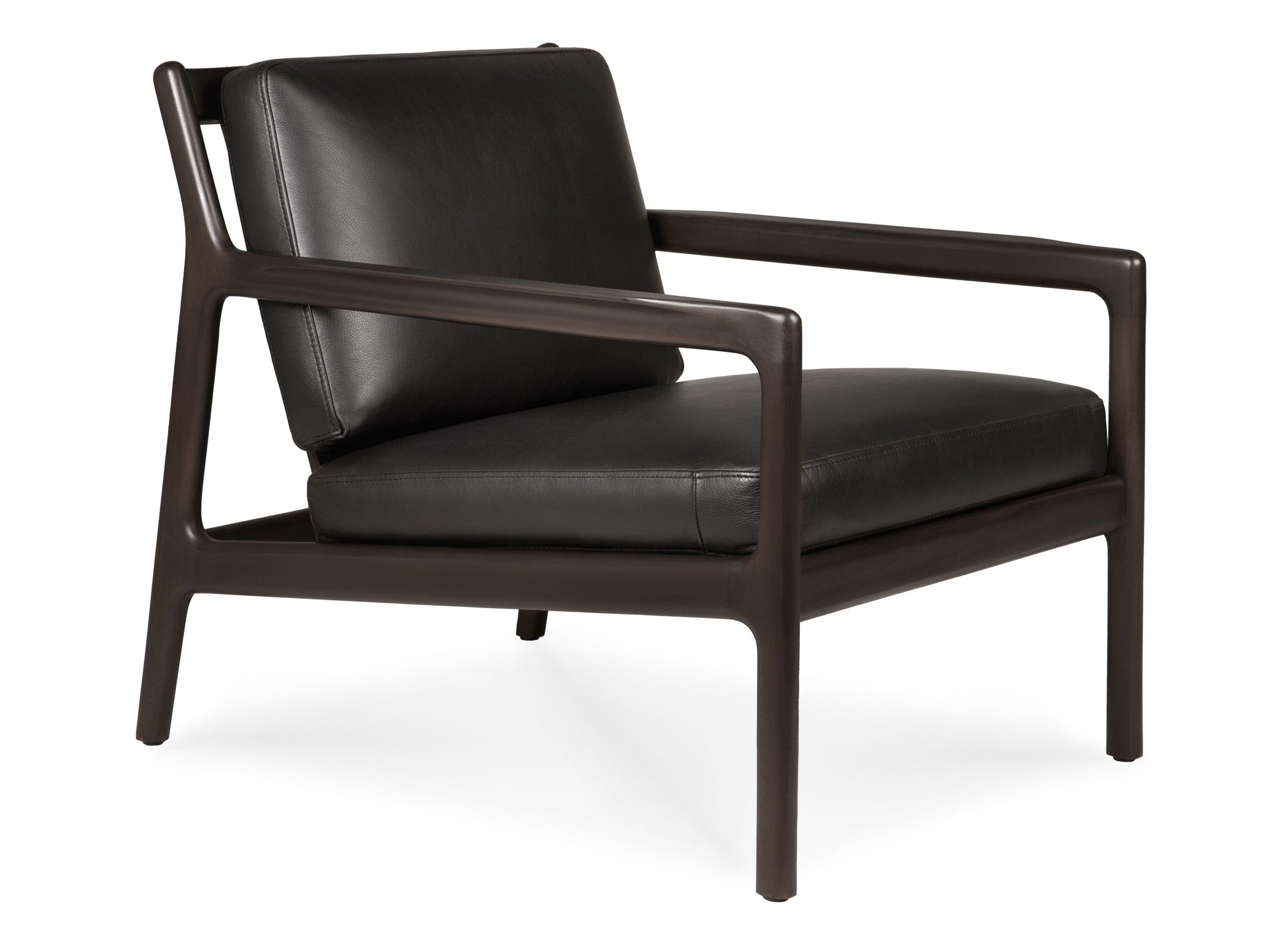 Кожаное кресло с подлокотниками Ethnicraft Джек ARCH-00135812