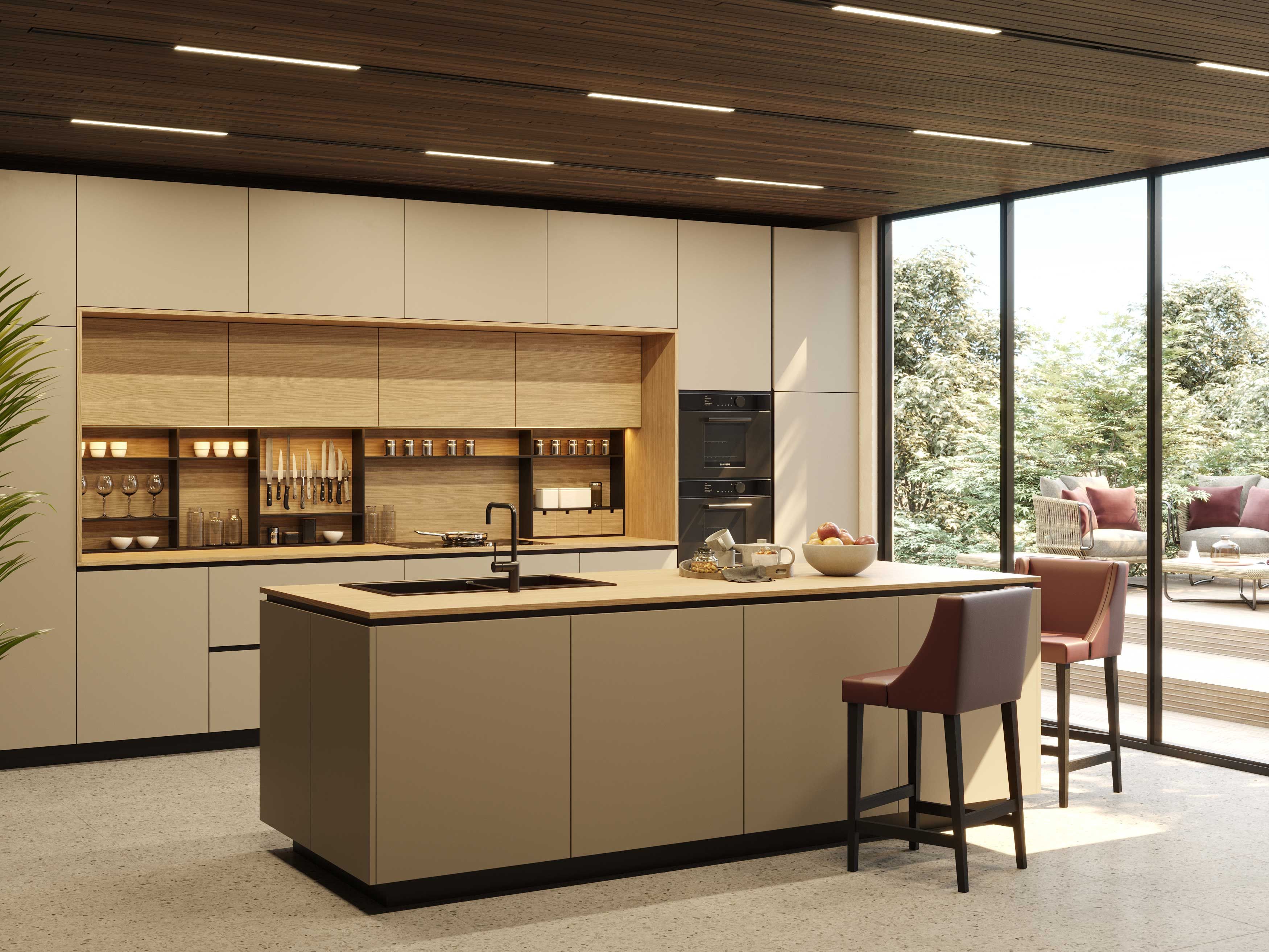 Высокий кожаный стул со спинкой Stylish Club ARCH-00073311 - Вид №6