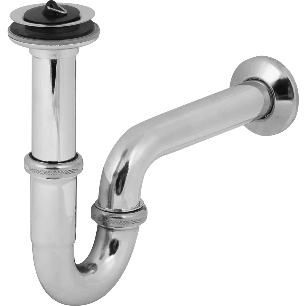 Сифон для раковины Viega хромированный прямоточный 111298 STLM-2031300