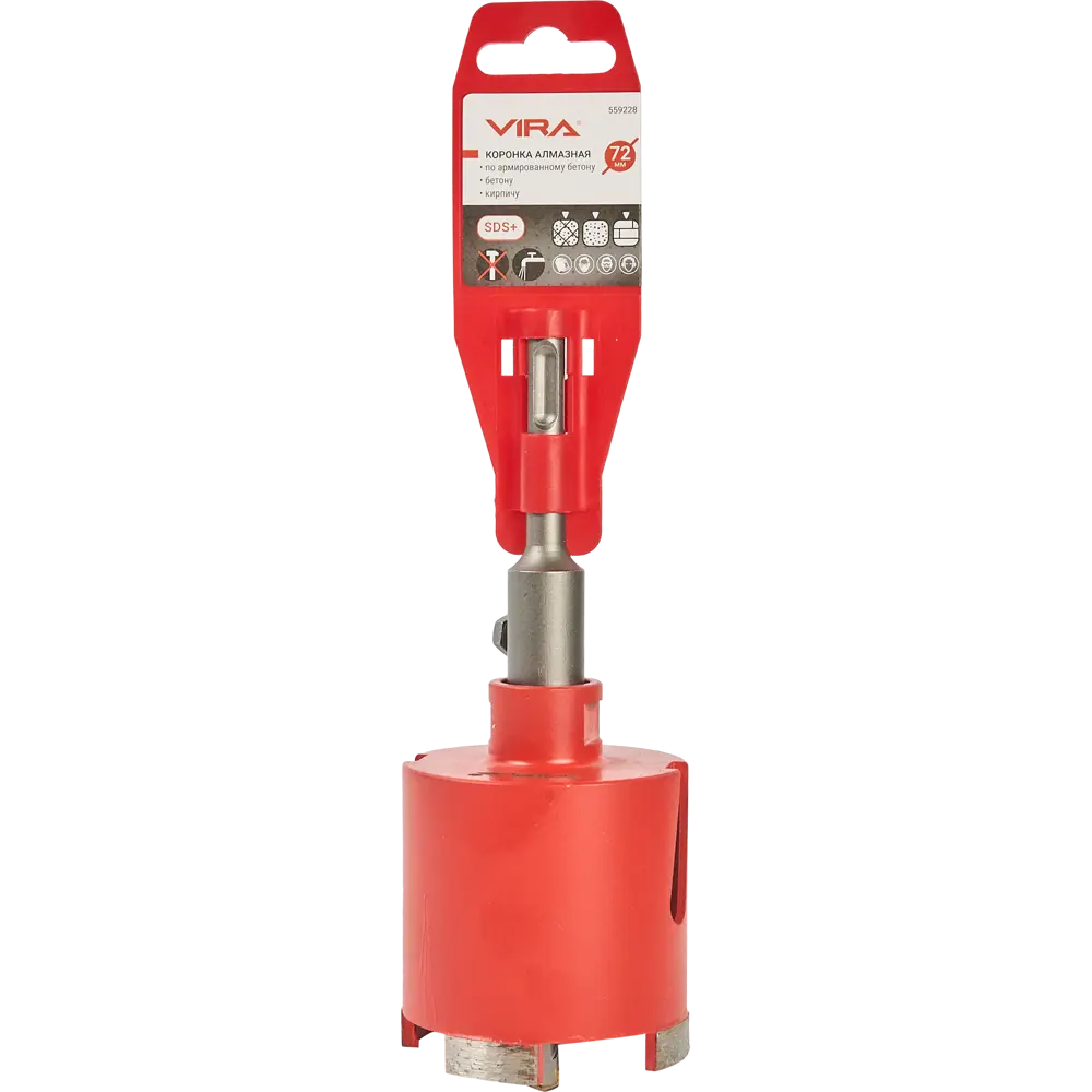 Коронка VIRA 72 мм для точного сверления бетона и кирпича 86576781 STLM-0070111 - Вид №2