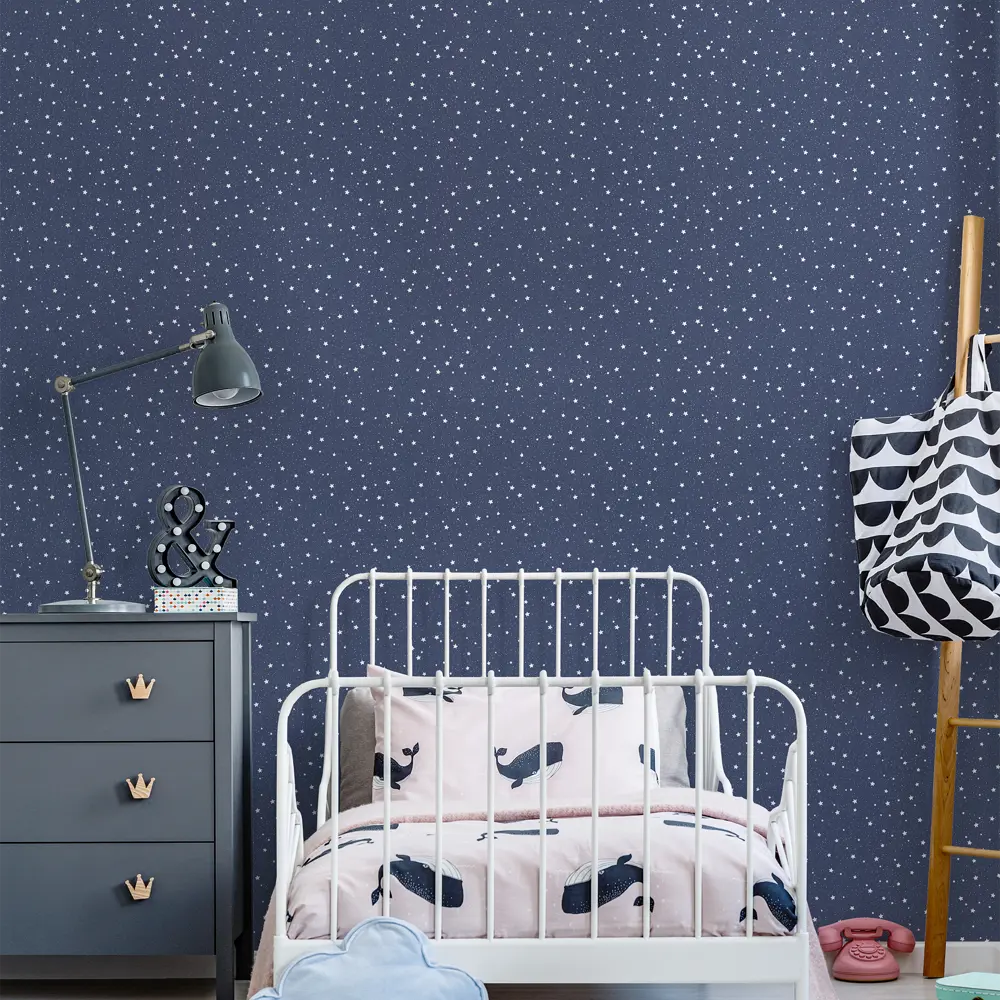 Обои флизелиновые Home Color Wonderful синие 1.06 м HC71536-56 светящиеся в темноте STLM-2208851 - Вид №5