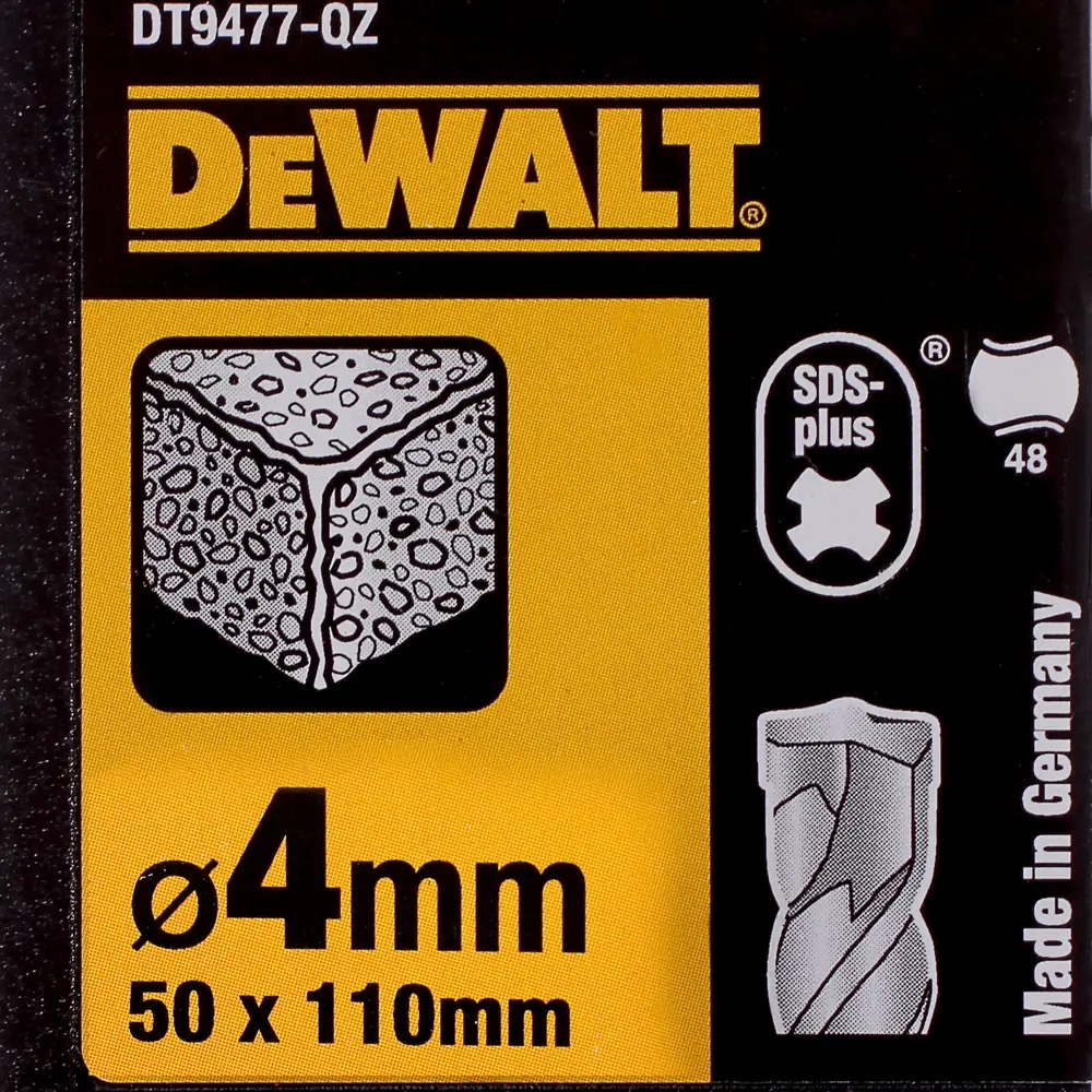 Бур по бетону SDS-plus 4х50х110 мм DeWalt DT9477 STLM-2208974 - Вид №2