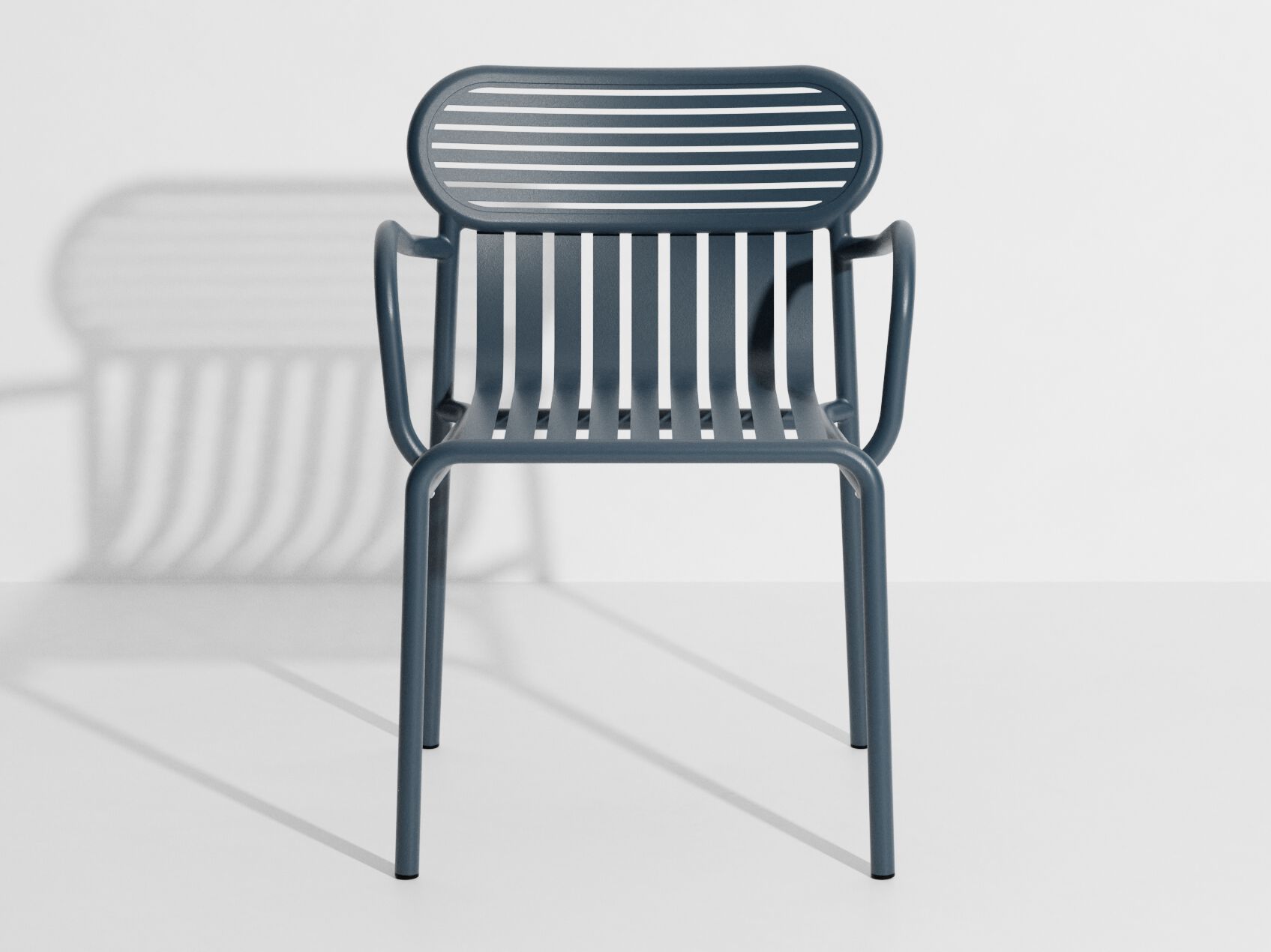 Алюминиевый штабелируемый стул с порошковым покрытием с подлокотниками Petite Friture выходные ARCH-00096326 - Вид №24