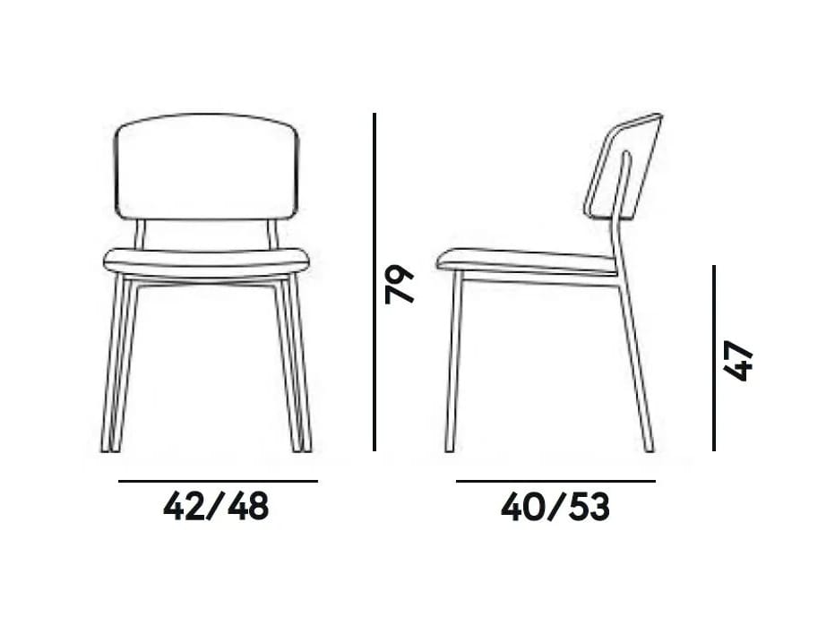 Стальной мягкий стул Billiani Wrap Steel ARCH-00039040 - Вид №5