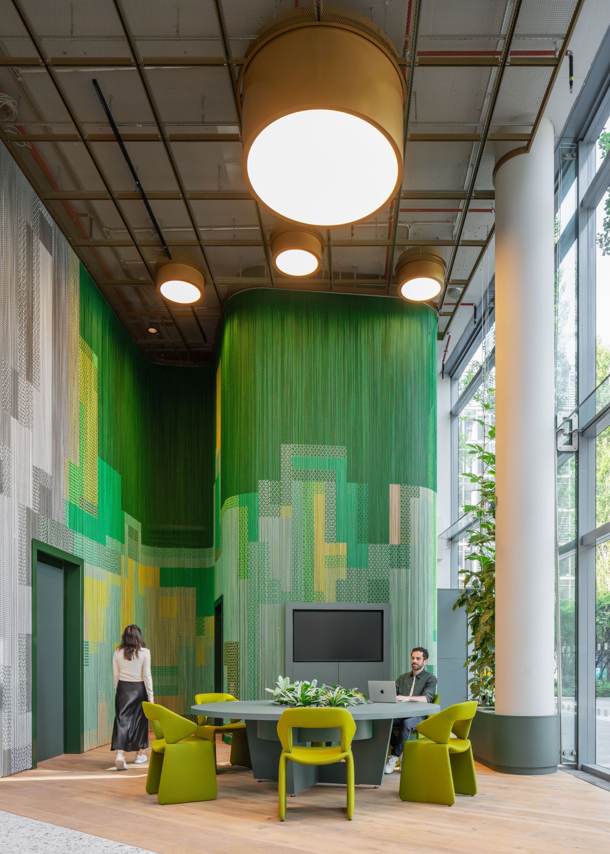 Алюминиевая проволочная палатка Kriskadecor WALLCOVERING - LOBBY E ARCH-00150452 - Вид №2