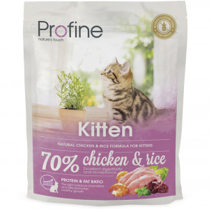 ПР0018418 Корм для котят Kitten от 1 до 12 месяцев курица, рис сух. 300 г PROFINE