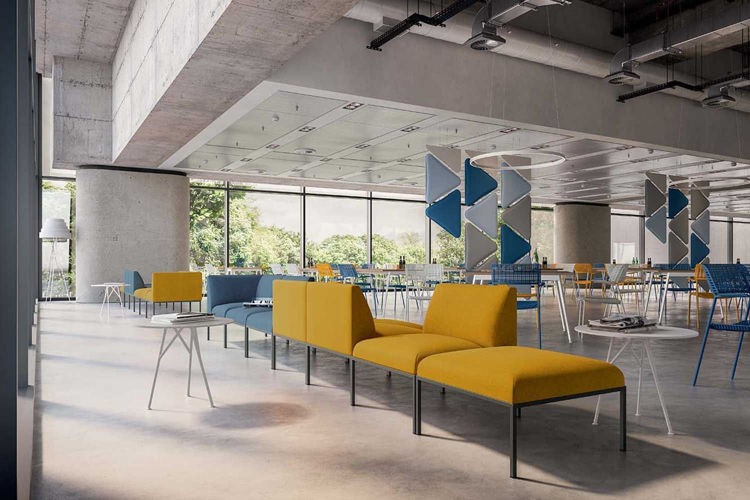 Изогнутый диван из ткани Quadrifoglio Group Design Living ARCH-00130279 - Вид №5