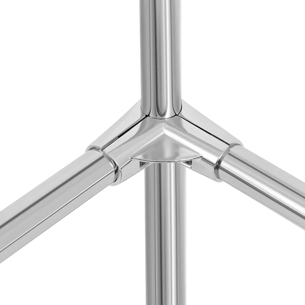 Соединитель 3-х труб угловой, цвет хром PALLADIUM STLM-2049957 - Вид №2