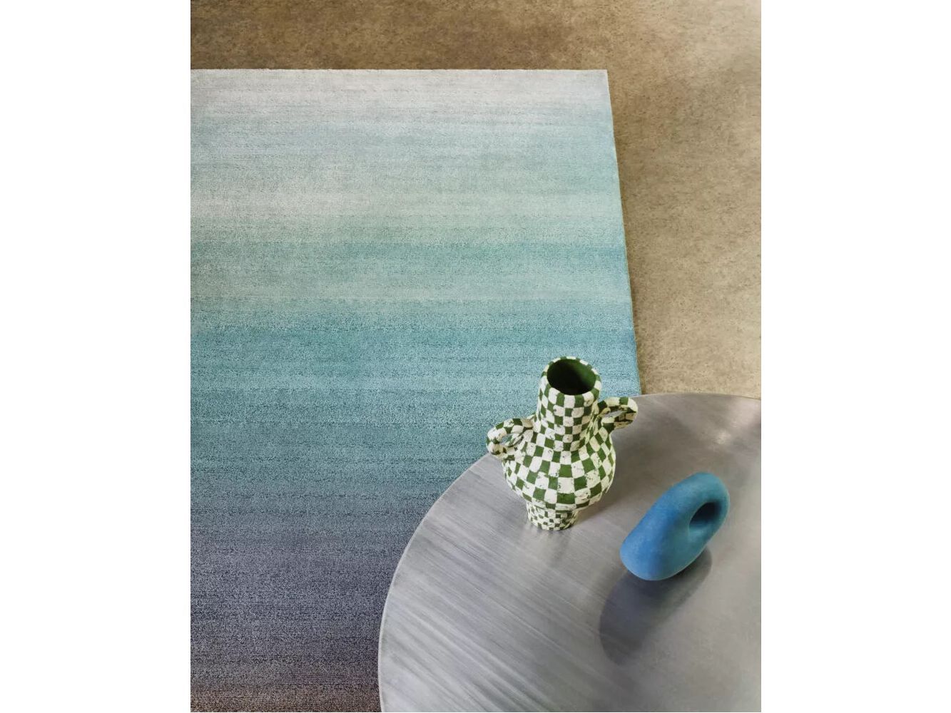 Изготовленный на заказ шерстяной и шелковый ковер ручной работы Deirdre Dyson Graduation ARCH-00108539 - Вид №1