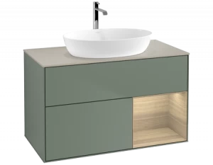 Villeroy&Boch Тумба под раковину Прямоугольная версия FA23PCGM Finion Olive Matt Lacquer