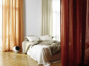 Élitis Однотонная льняная ткань для штор в современном стиле