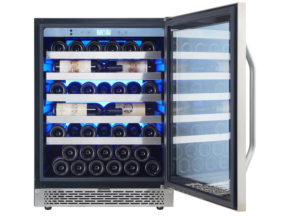 9189162 Винный шкаф Cavanova CV045-1TL серебристый STDN-0033727 - Вид №14