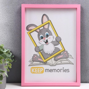 90335278 Рамка 3935932, 21х30 см, пластик, цвет розовый Keep memories STLM-0189522 KEEP MEMORIES